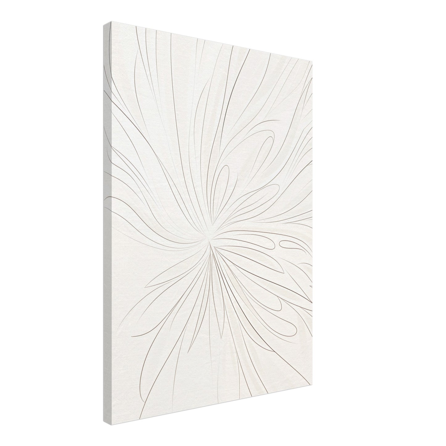 Feathery Lines Leinwand 50x70 cm - Pixara