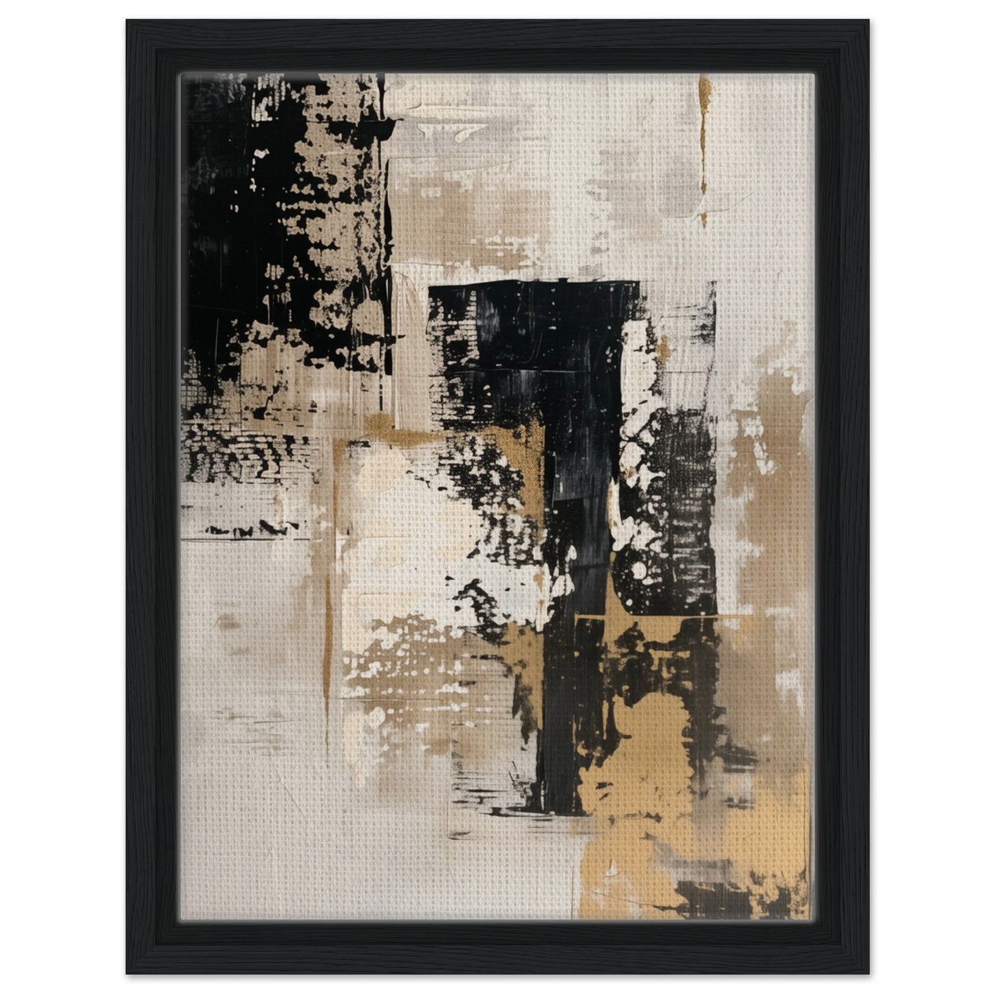 Timeless Elegance | Gerahmte Leinwand Schwarzer Rahmen 30x40 cm - Pixara