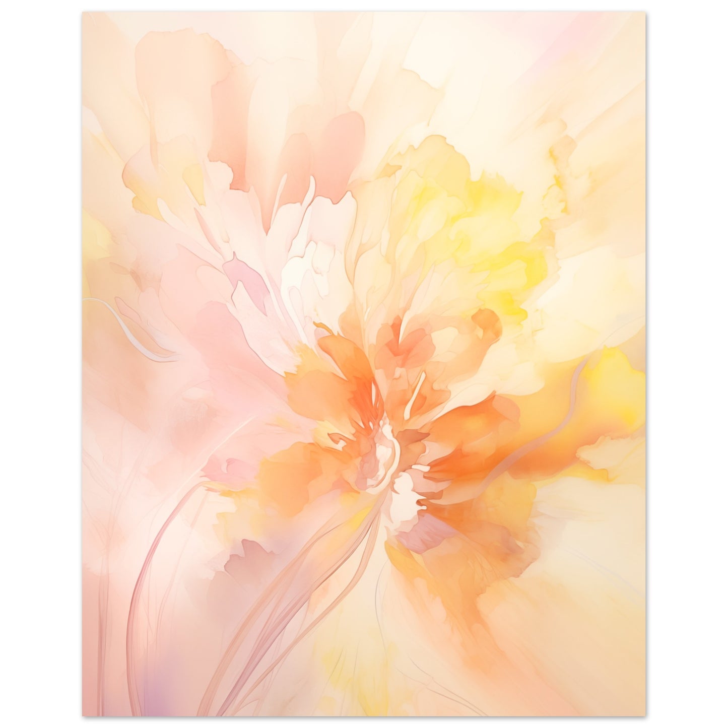 Zarte Entfaltung Poster 40x50 cm - Pixara