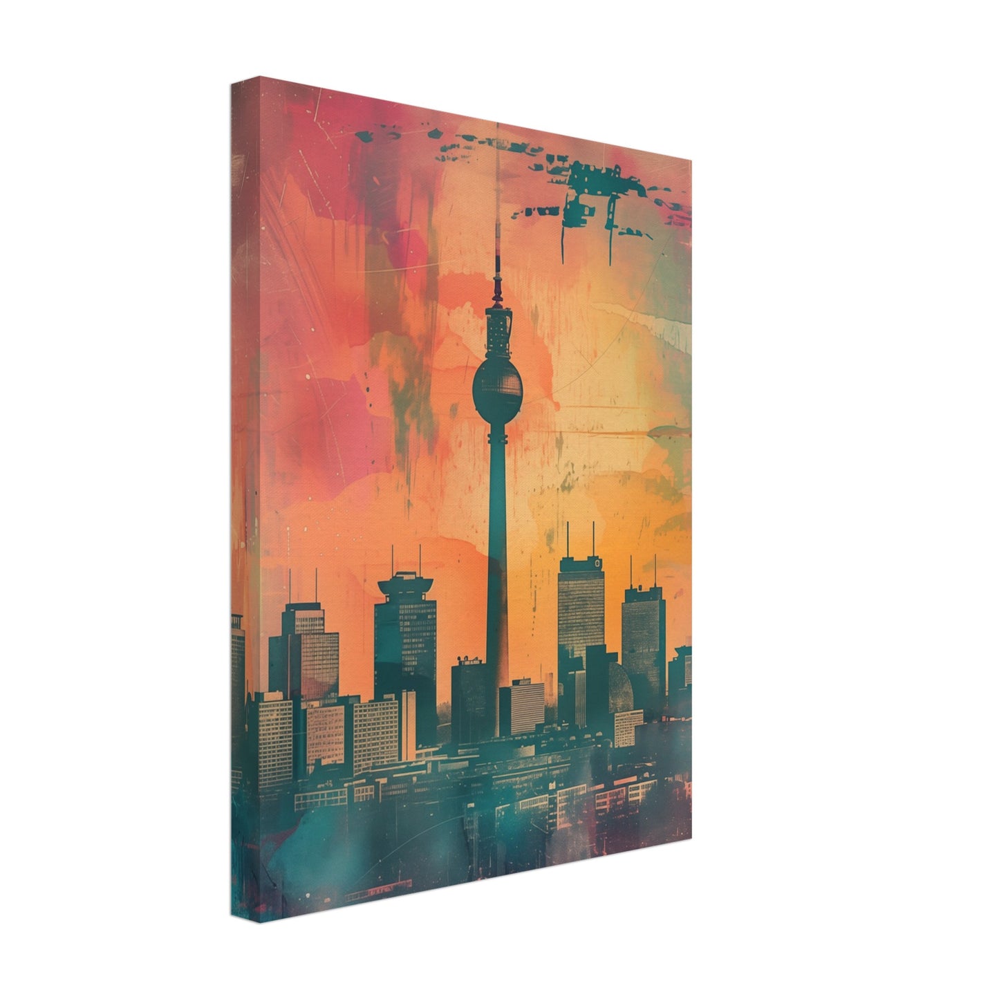 Zeitreise Berlin Leinwand 30x40 cm - Pixara