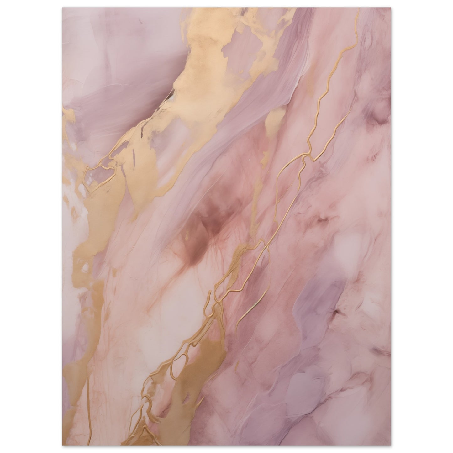 Purpur-Gold Poster 30x40 cm - Pixara