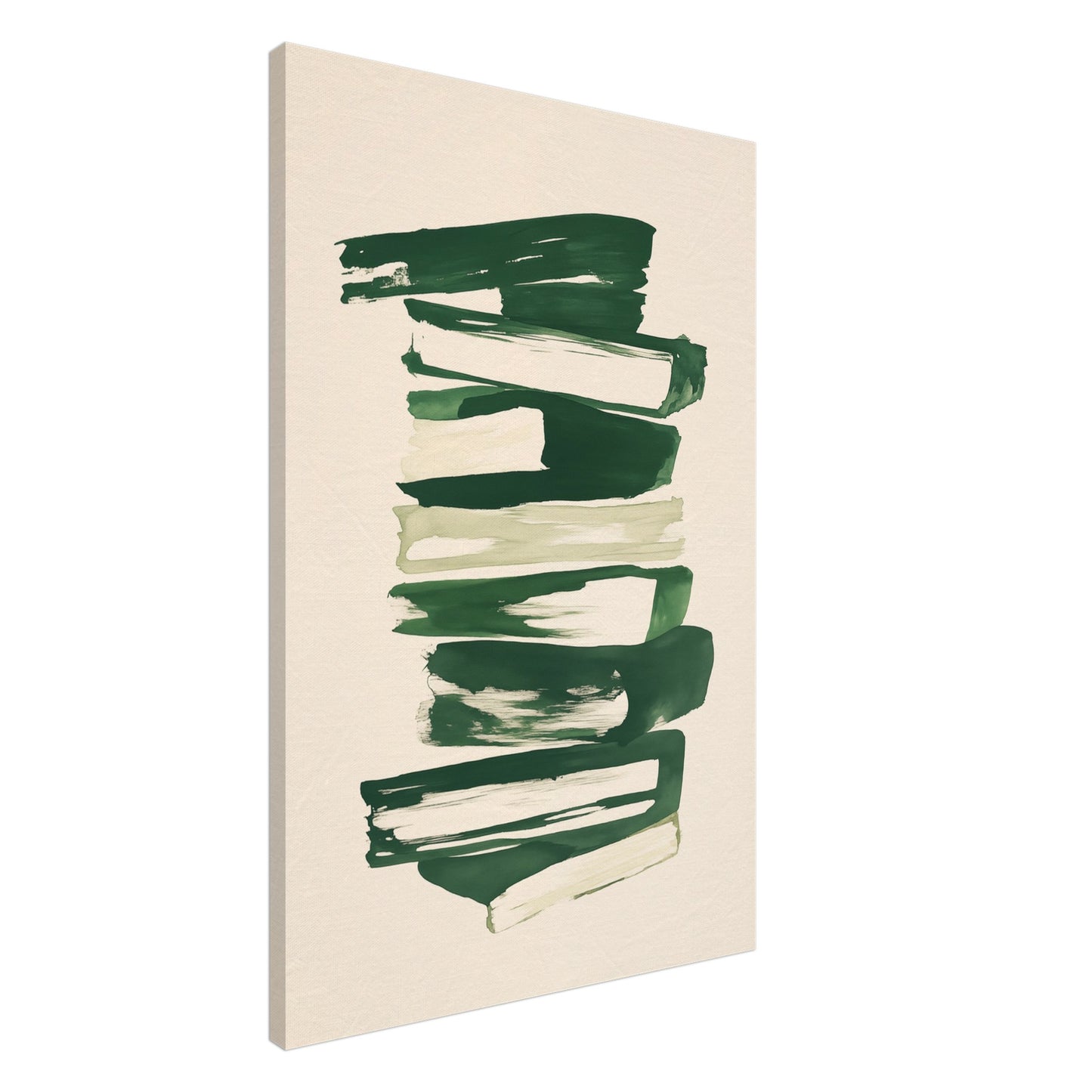 Struktur in Grün – Abstrakte Harmonie Leinwand 60x90 cm - Pixara