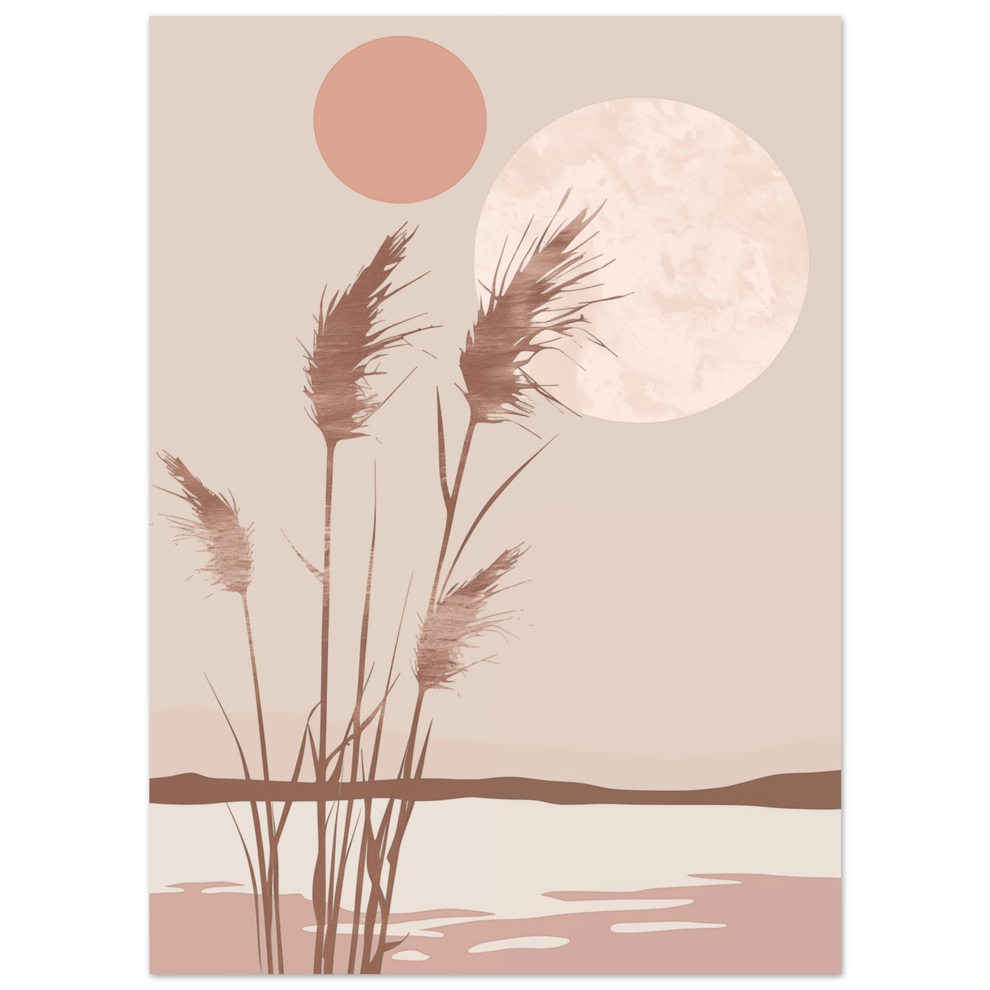 Doppelmond über den Dünen 13x18 cm - Pixara
