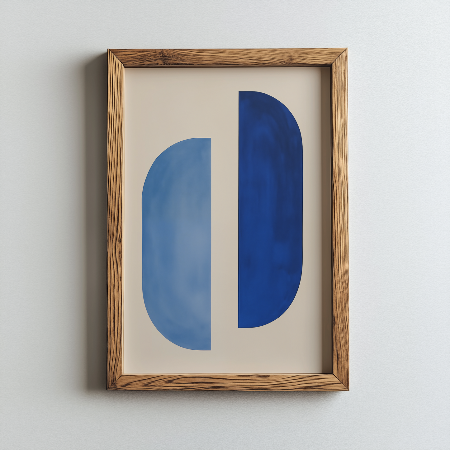 Blaue harmonische Halbformen - Pixara