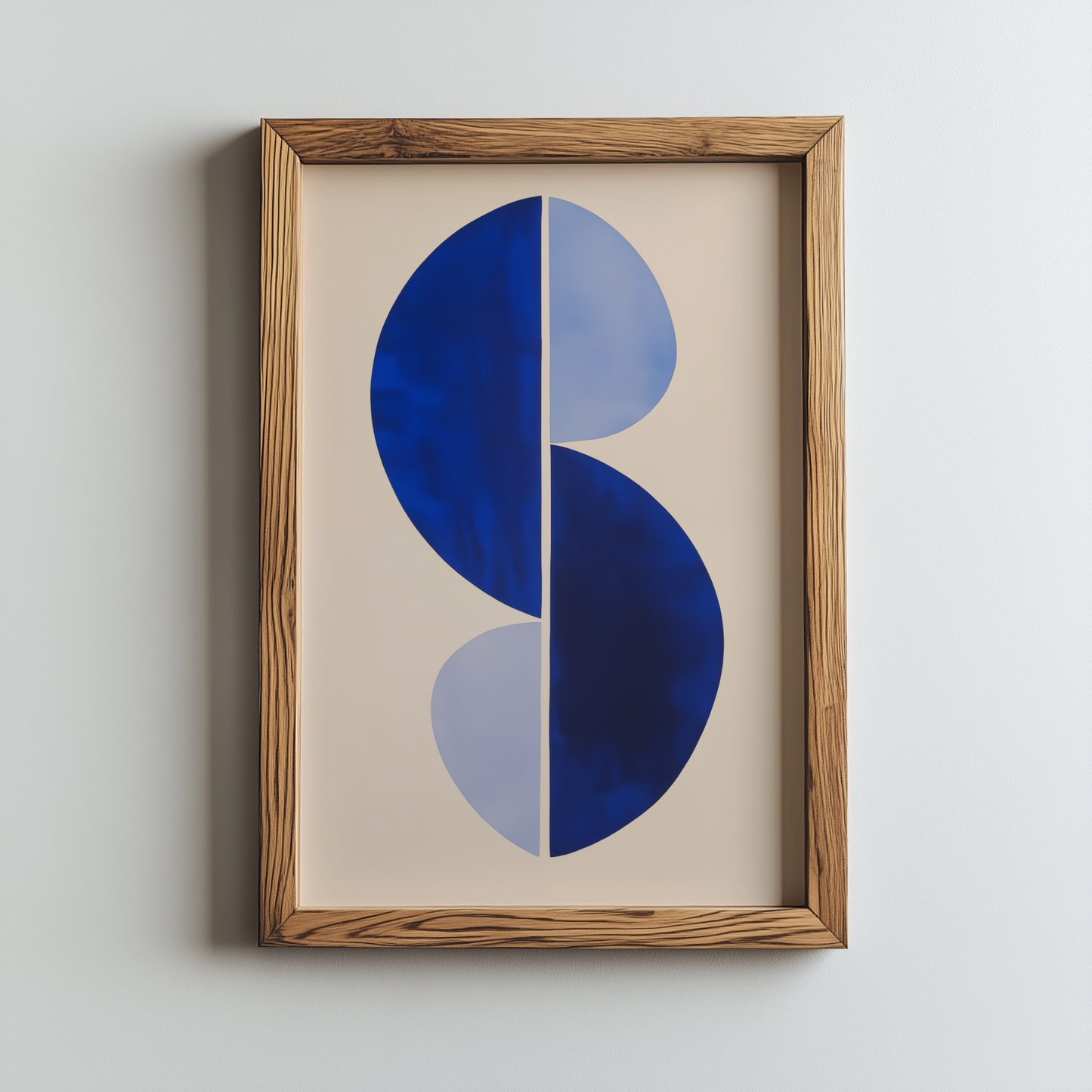 Blaue harmonische Halbkreise - Pixara