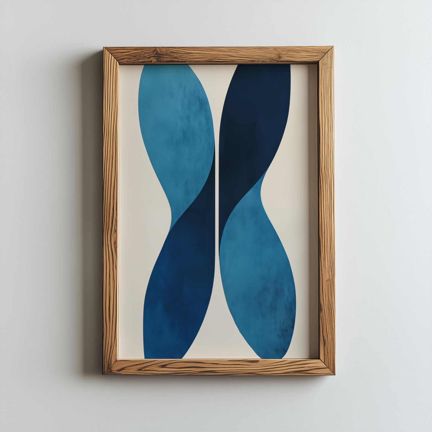 Blaue symmetrische Formen - Pixara