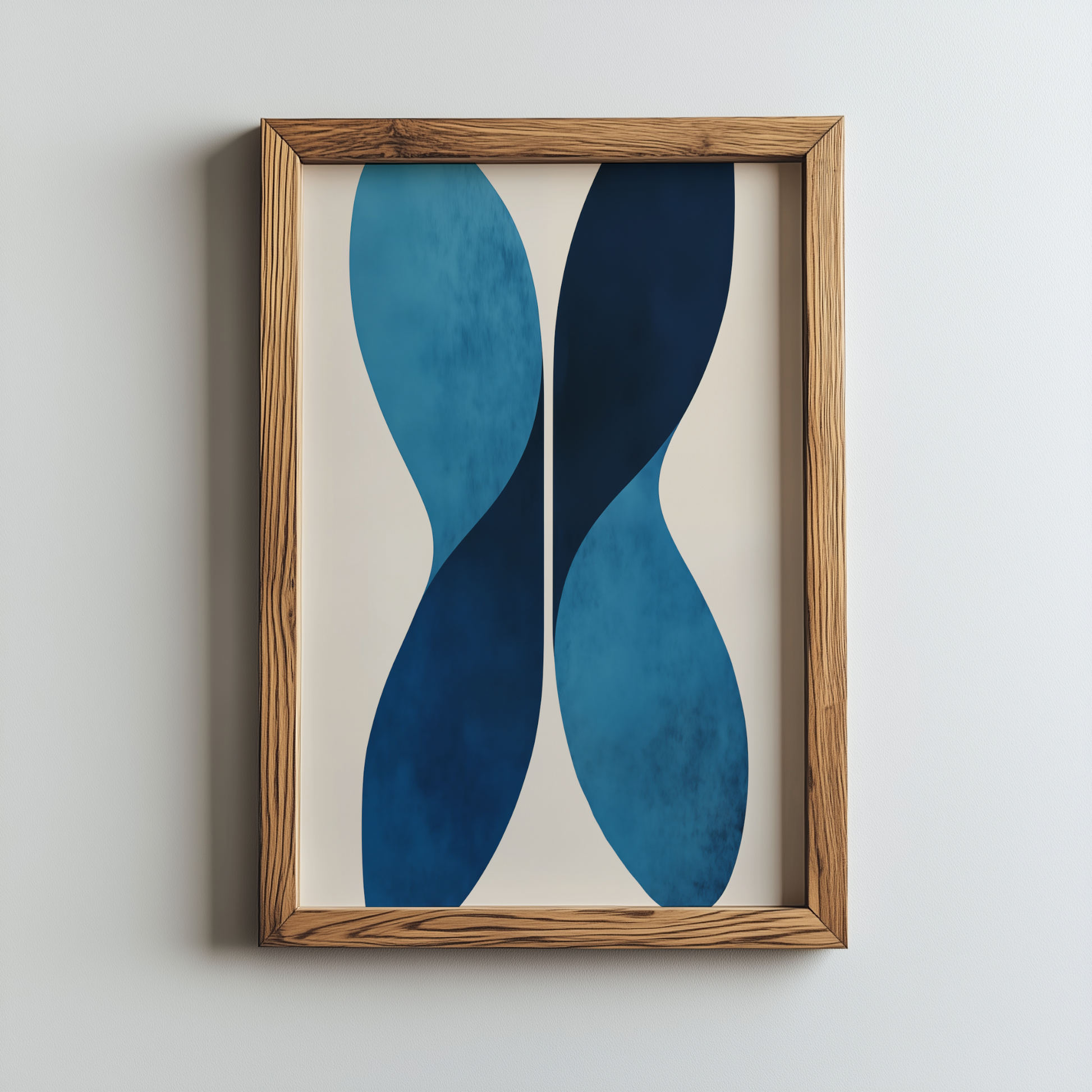 Blaue symmetrische Formen - Pixara