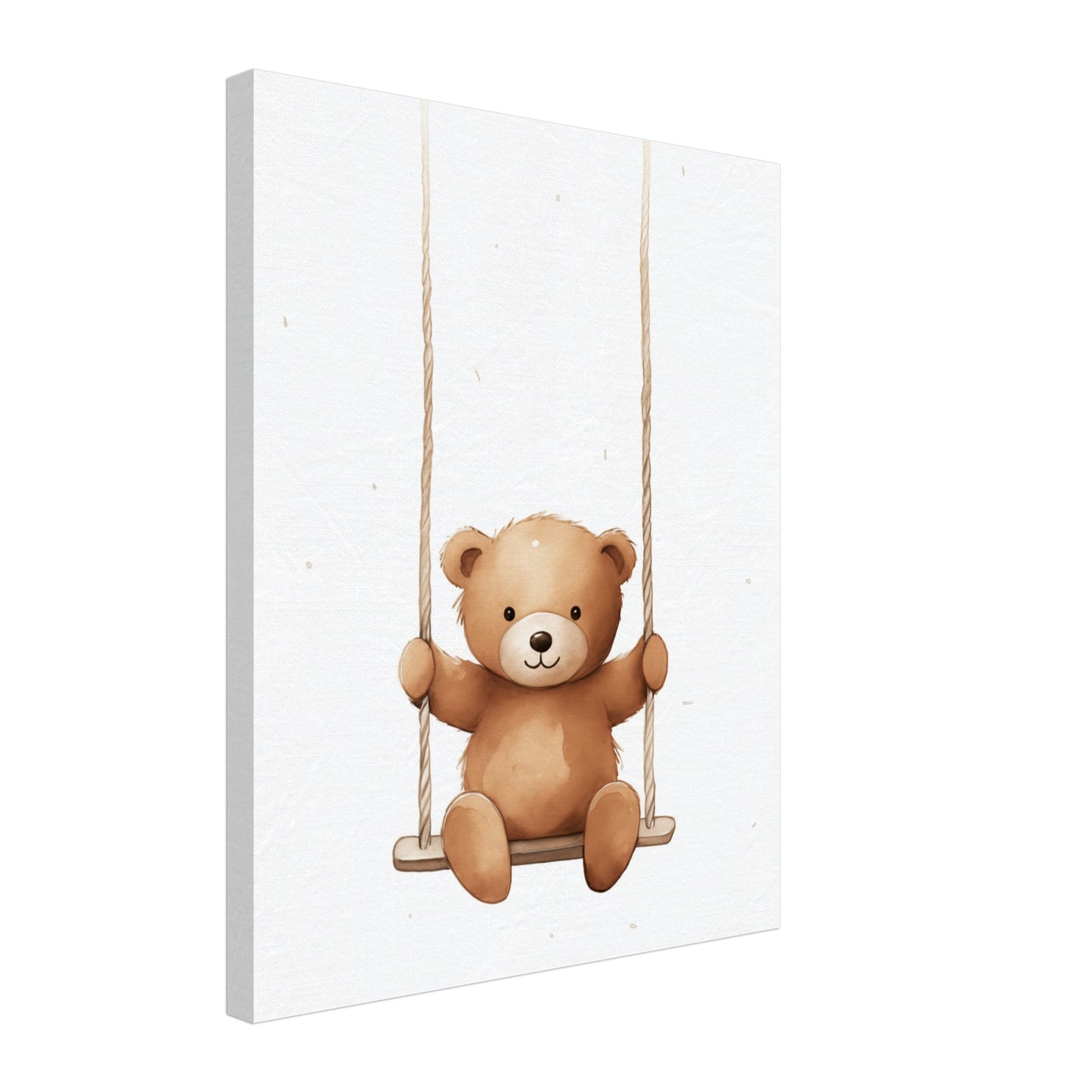 "Swingy", der kleine Bär Leinwand 40x50 cm - Pixara