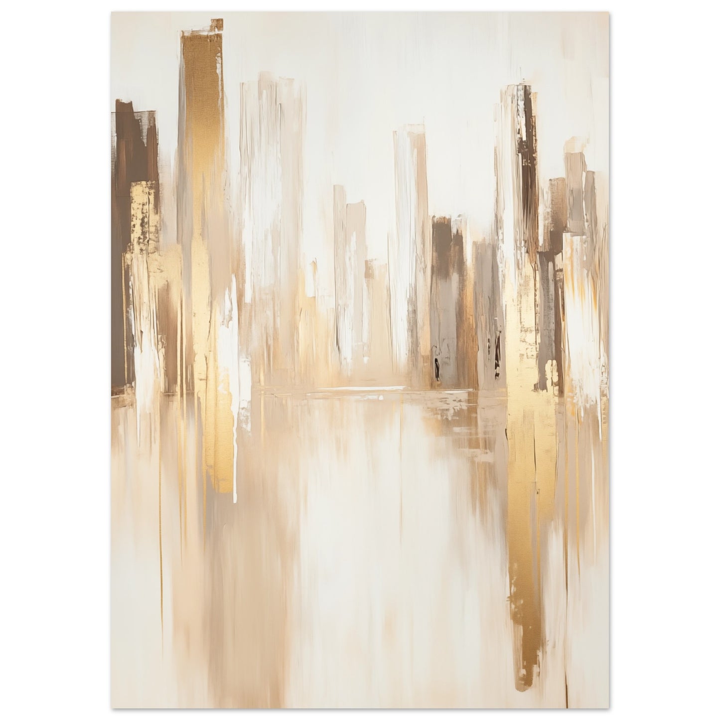 Goldene Skyline Poster 50x70 cm - Pixara