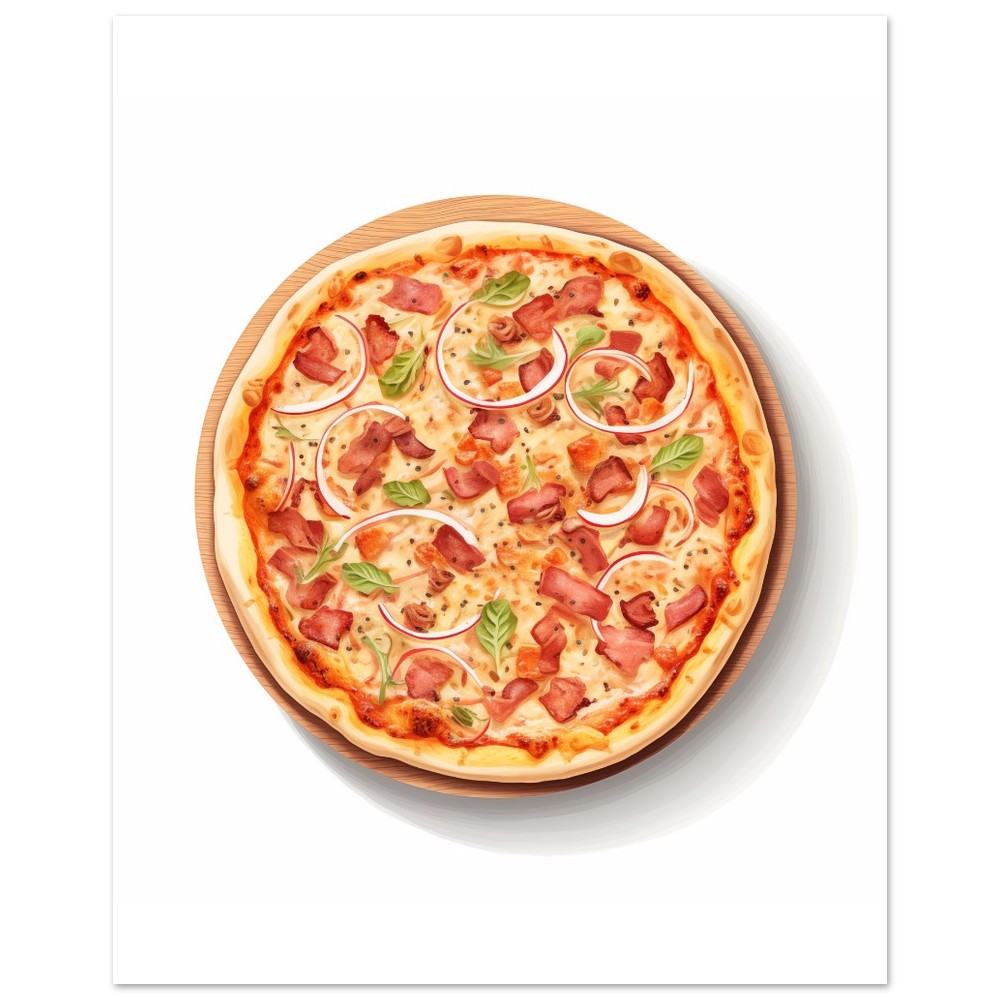 Klassische Pizza Poster 20x25 cm - Pixara
