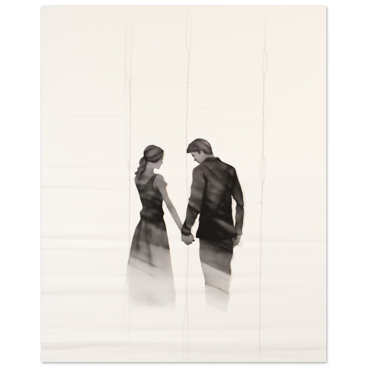 Verschmelzende Schatten Poster 40x50 cm - Pixara