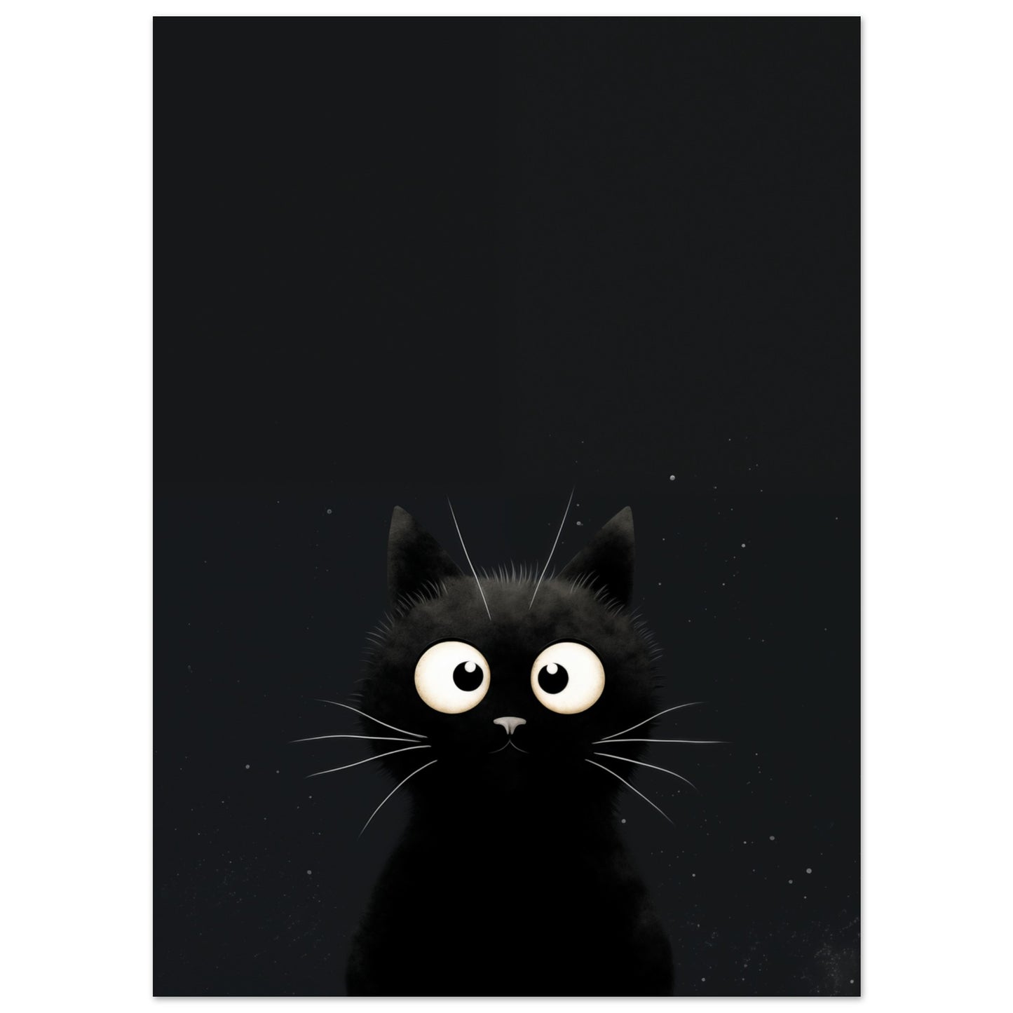 "Midnight", der Kater Poster 13x18 cm - Pixara