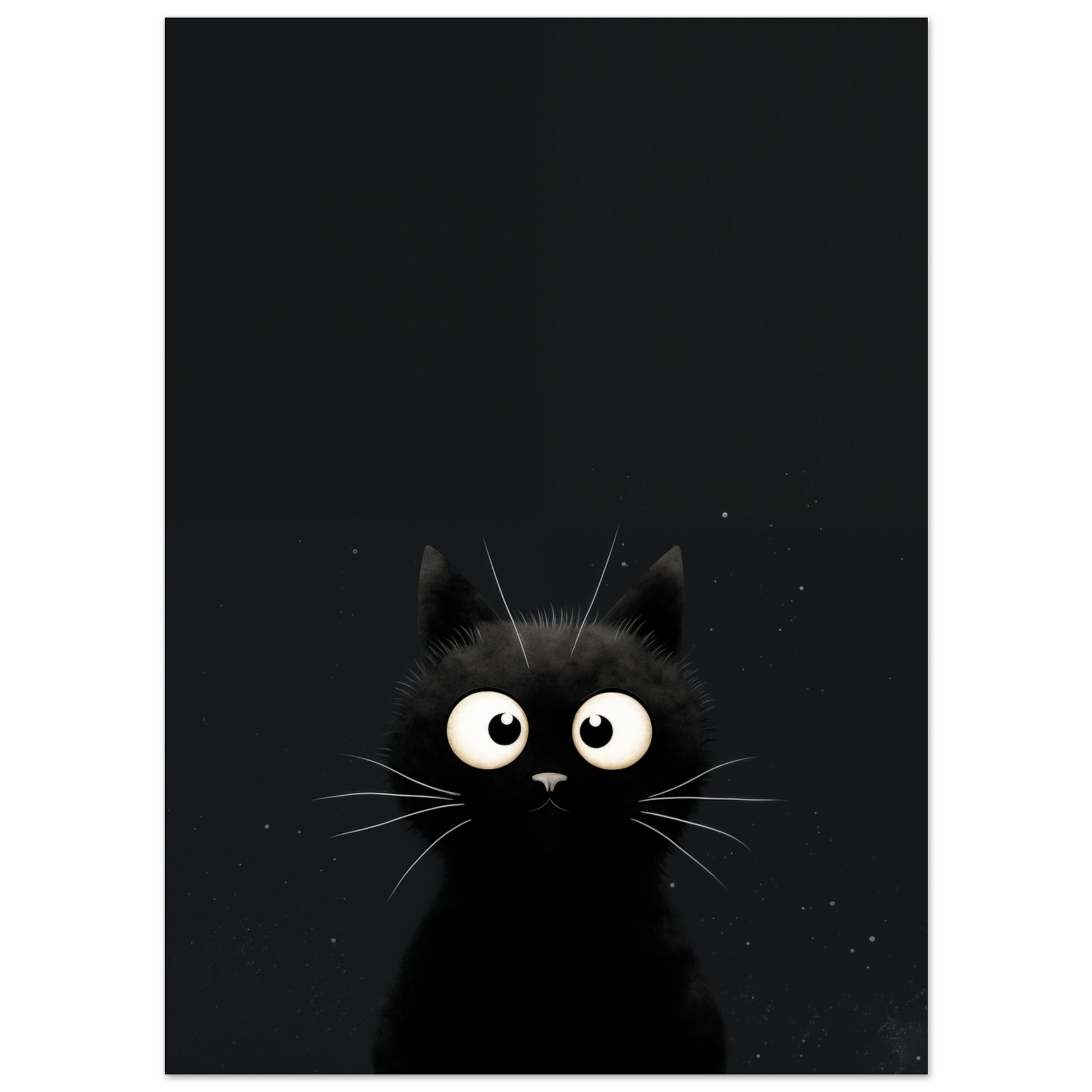 "Midnight", der Kater Poster 13x18 cm - Pixara