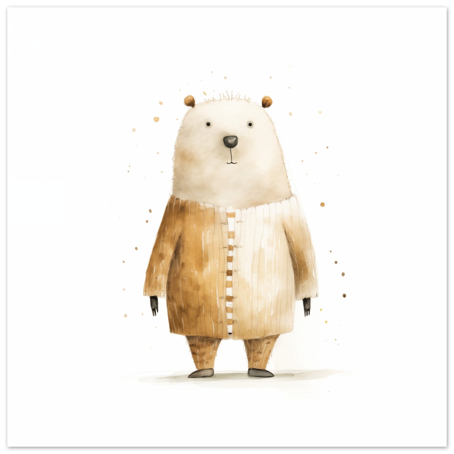 Bär "Bruno" Poster 50x50 cm - Pixara