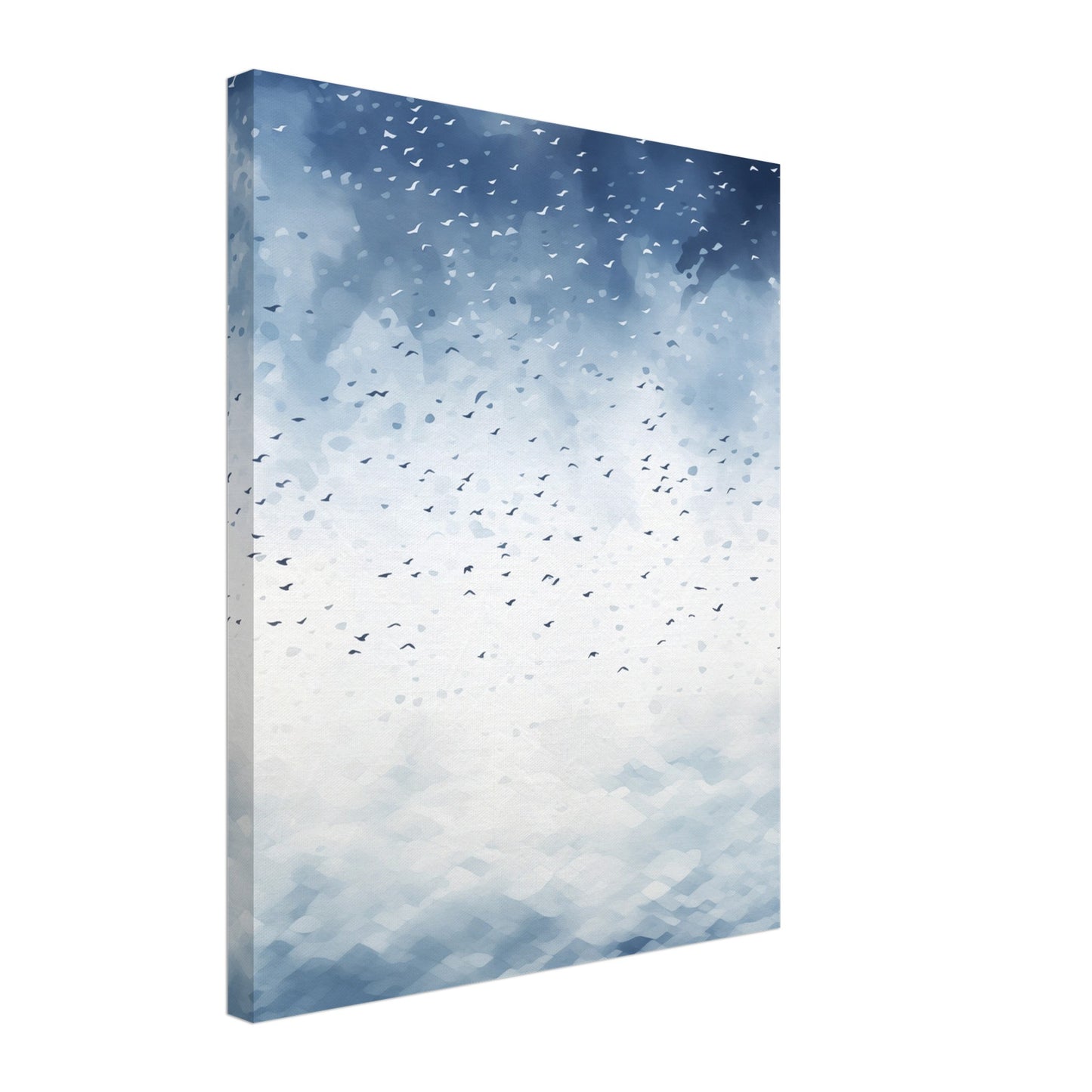 Vogelschwarm über dem Ozean Leinwand 40x50 cm - Pixara