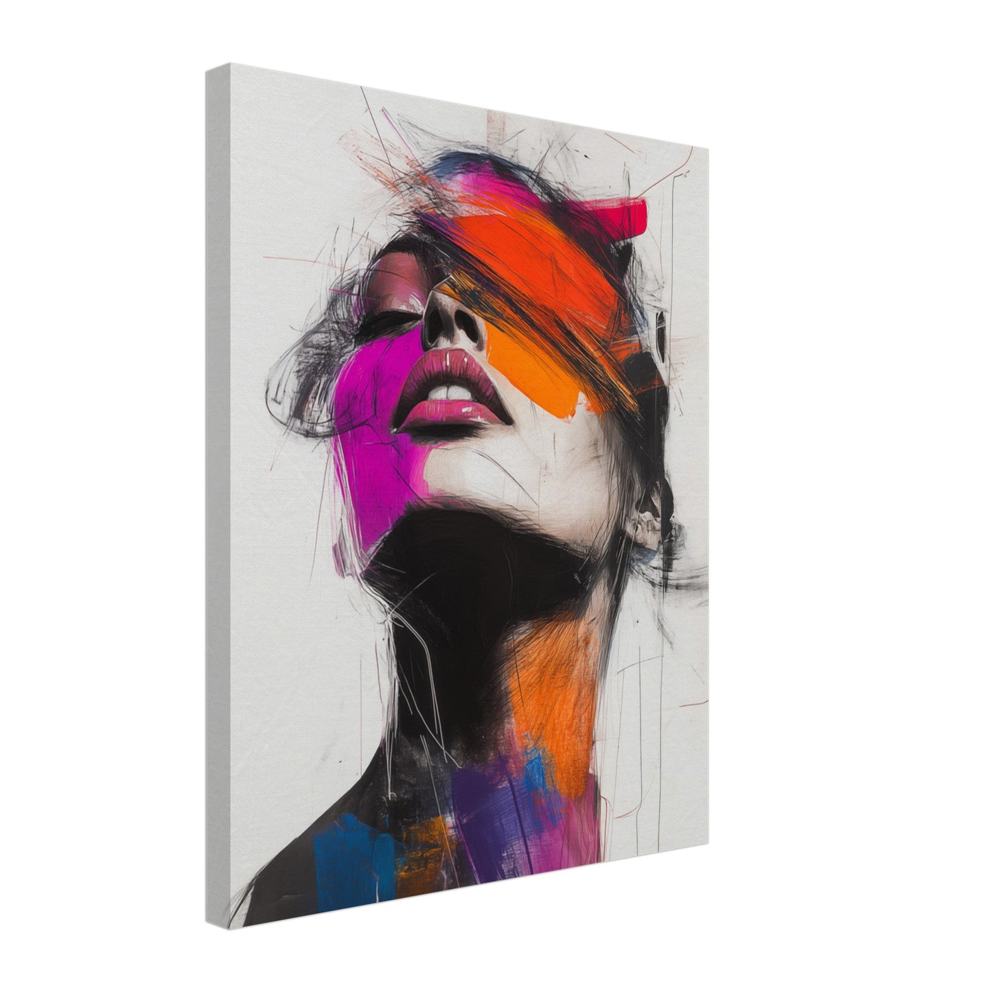 Abstrakte Farbexplosion Leinwand 40x50 cm - Pixara