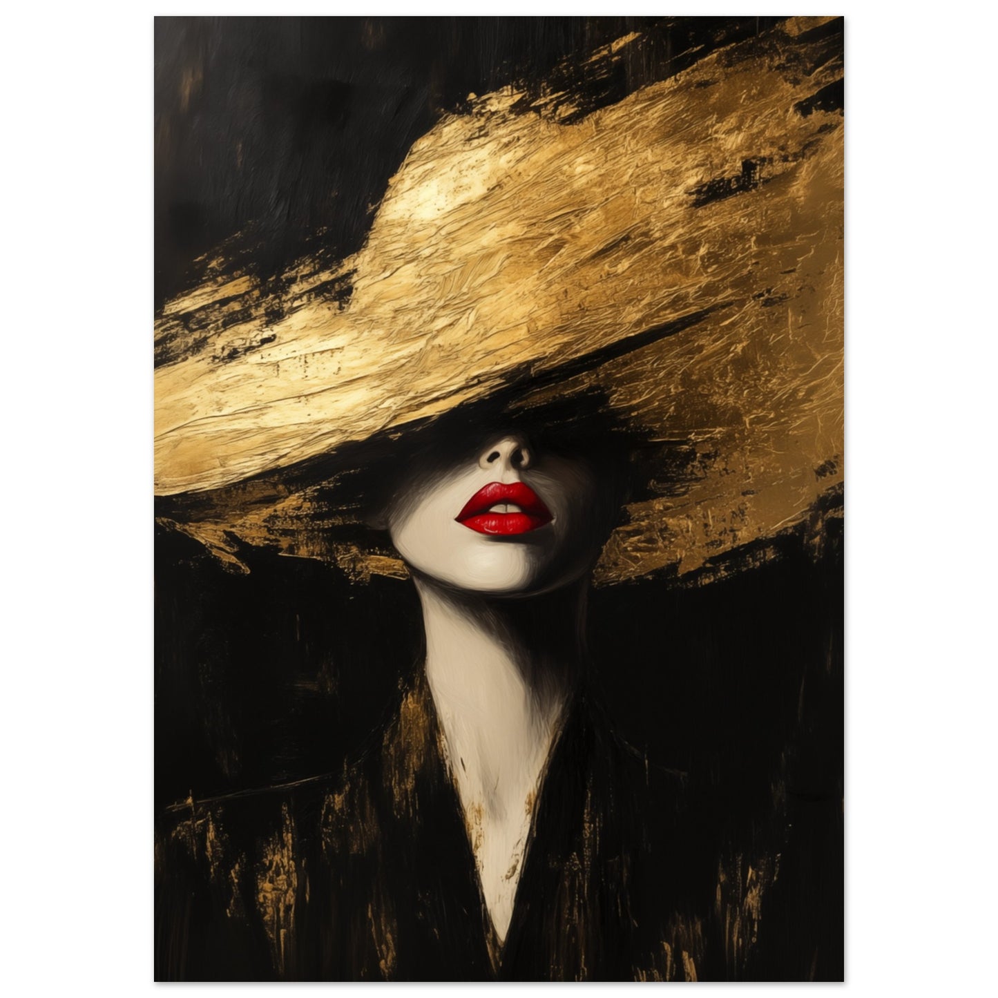 Goldene Eleganz Poster 50x70 cm - Pixara