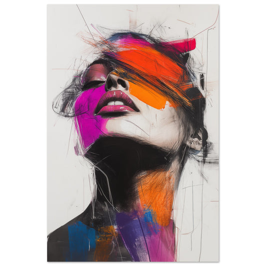 Abstrakte Farbexplosion Poster 60x90 cm - Pixara