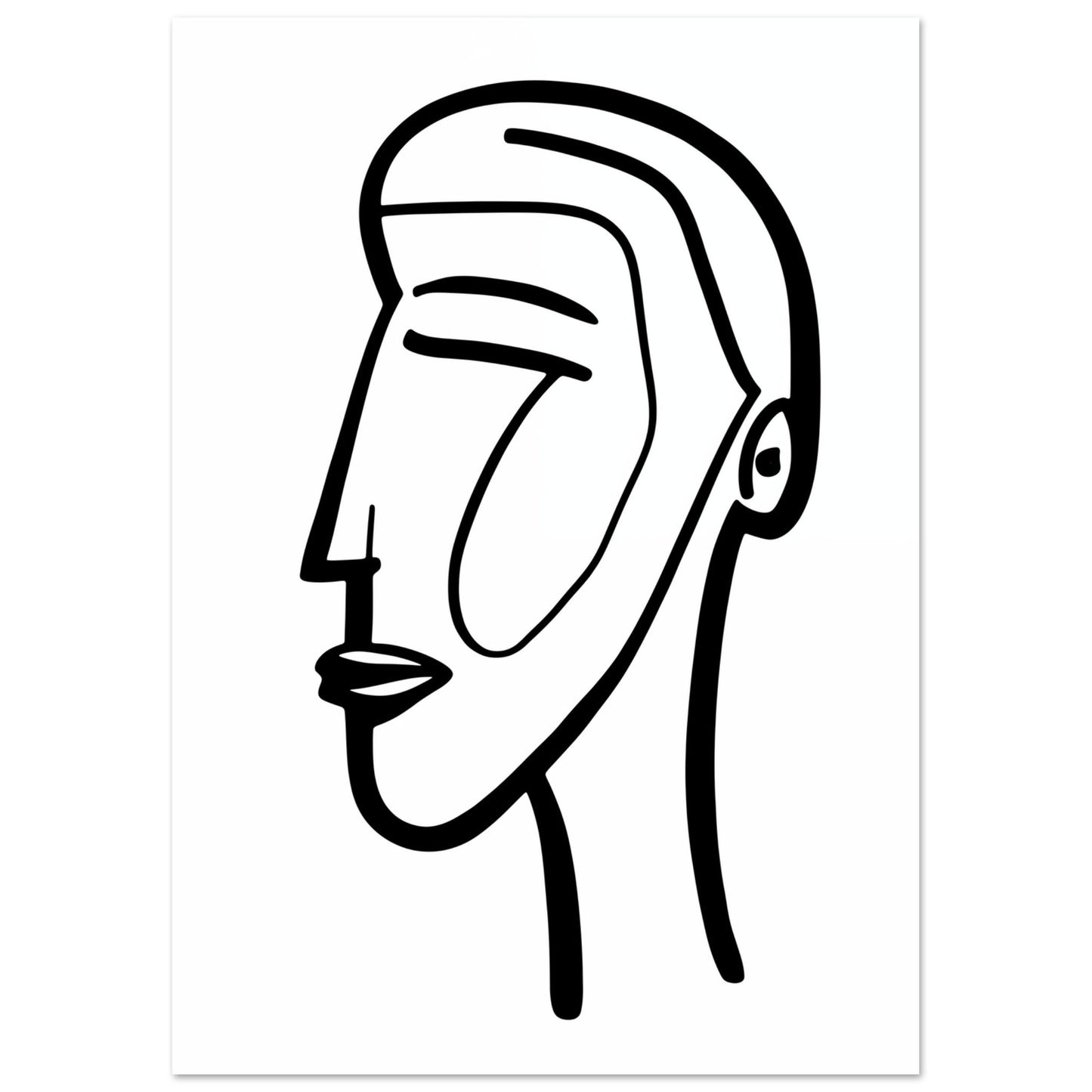 Essenz des Profils Poster A4 21x29.7 cm - Pixara