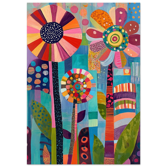 Bunte Blumenpracht 70x100 cm - Pixara