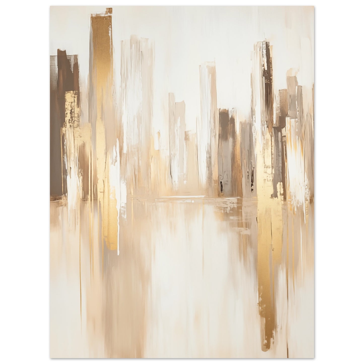 Goldene Skyline Poster 30x40 cm - Pixara