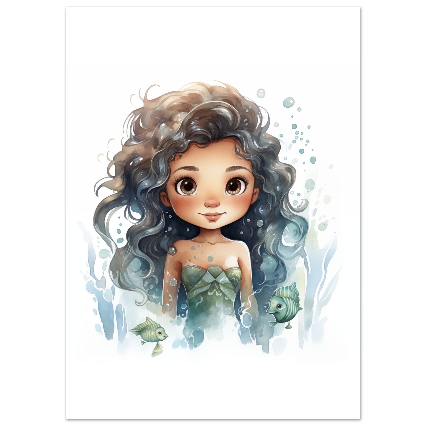 Meerjungfrau "Marlen" Poster 50x70 cm - Pixara