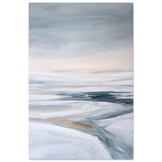 Verschneite Tiefen Poster 60x90 cm - Pixara