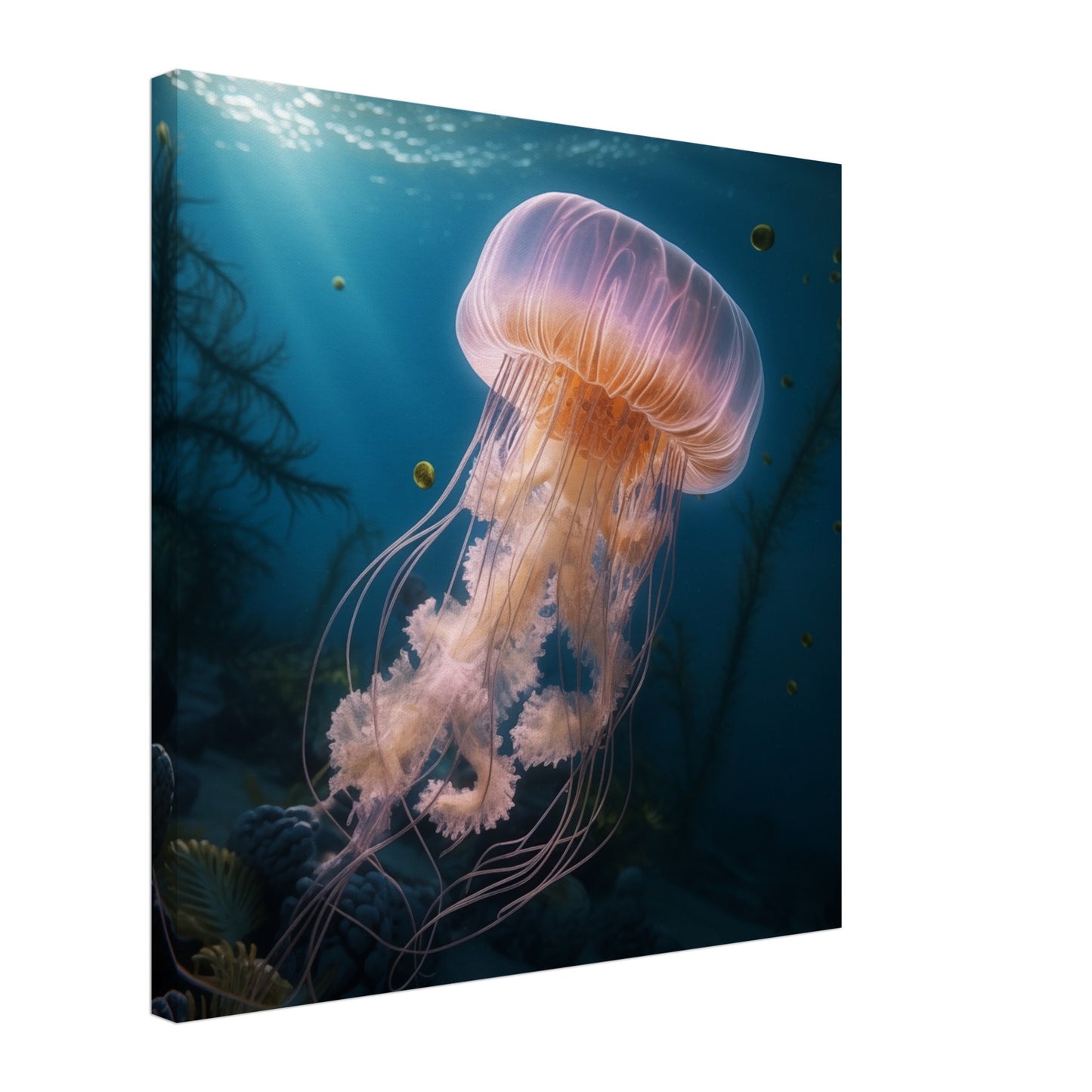 Tanz der Tiefsee Leinwand 50x50 cm - Pixara