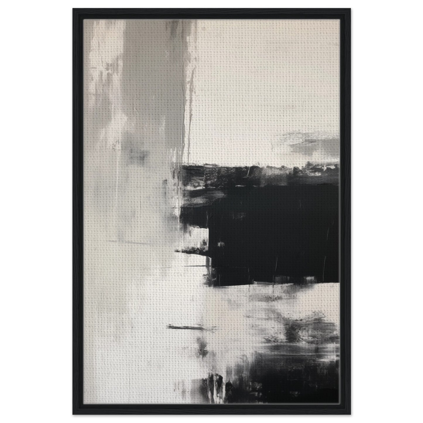 Silent Reflections | Gerahmte Leinwand Schwarzer Rahmen 60x90 cm - Pixara