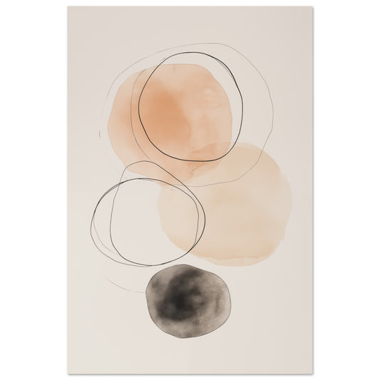 Balance der Kreise – Japandi Minimalismus - Pixara