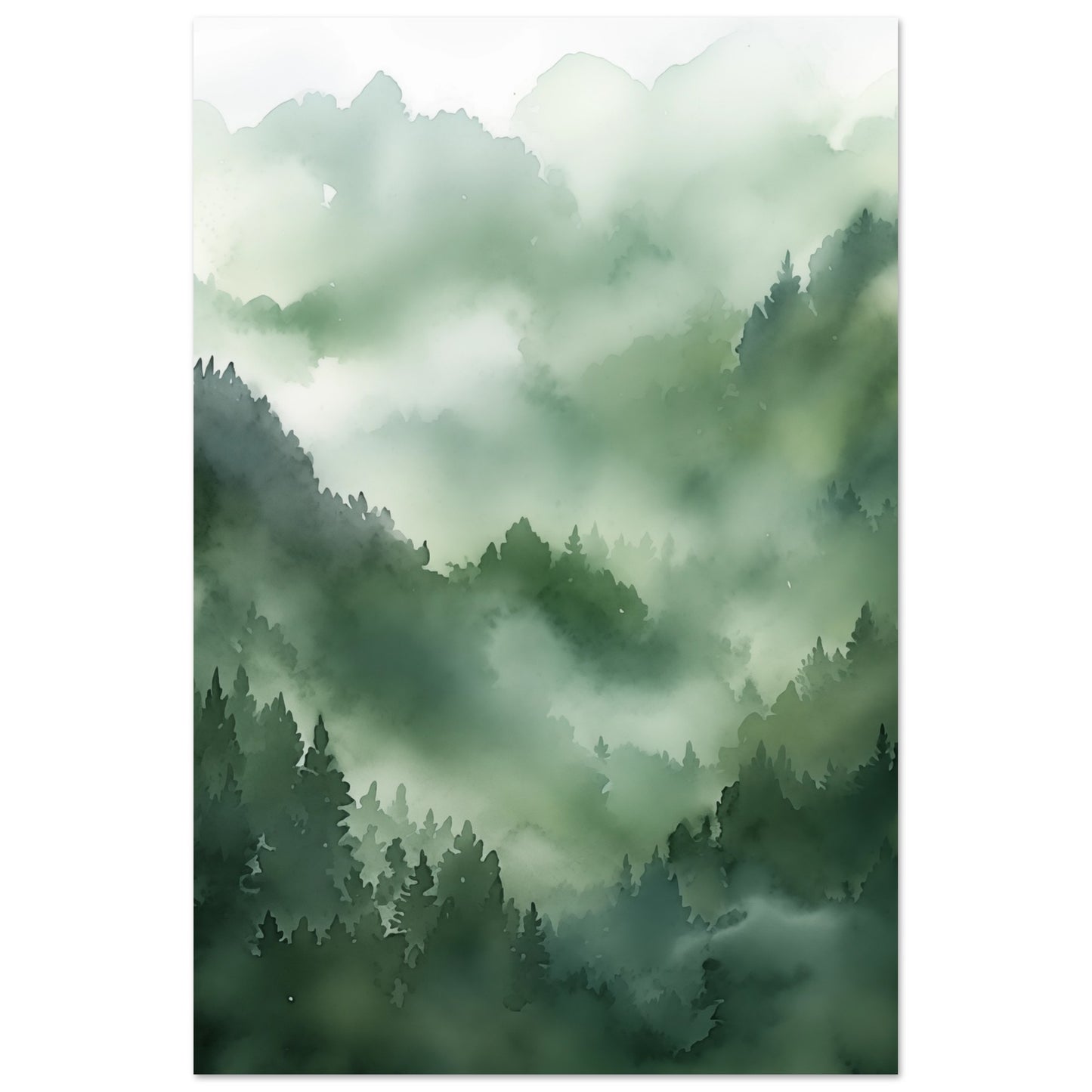 Morgendämmerung im Urwald Poster 60x90 cm - Pixara