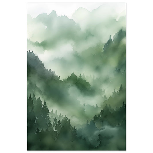 Morgendämmerung im Urwald Poster 60x90 cm - Pixara
