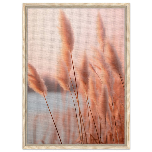 Flüstern des Abendrots | Gerahmte Leinwand Holzrahmen 50x70 cm - Pixara