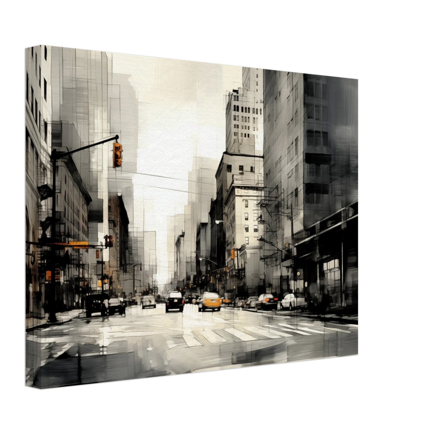 City Rythms Leinwand 50x70 cm - Pixara