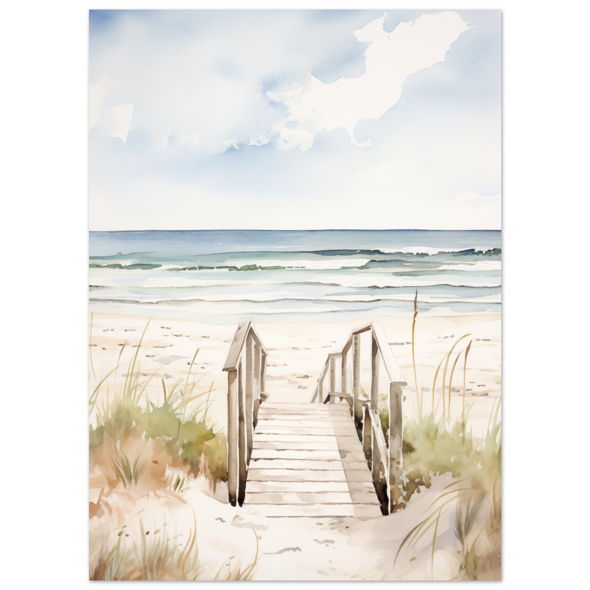 Strandzugang Poster 13x18 cm - Pixara