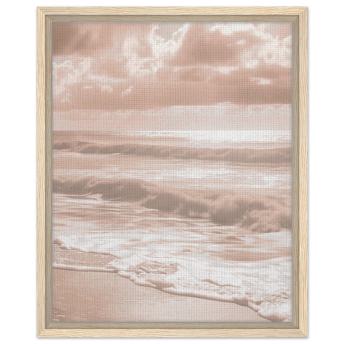 Flüsternde Wellen | Gerahmte Leinwand Holzrahmen 40x50 cm - Pixara