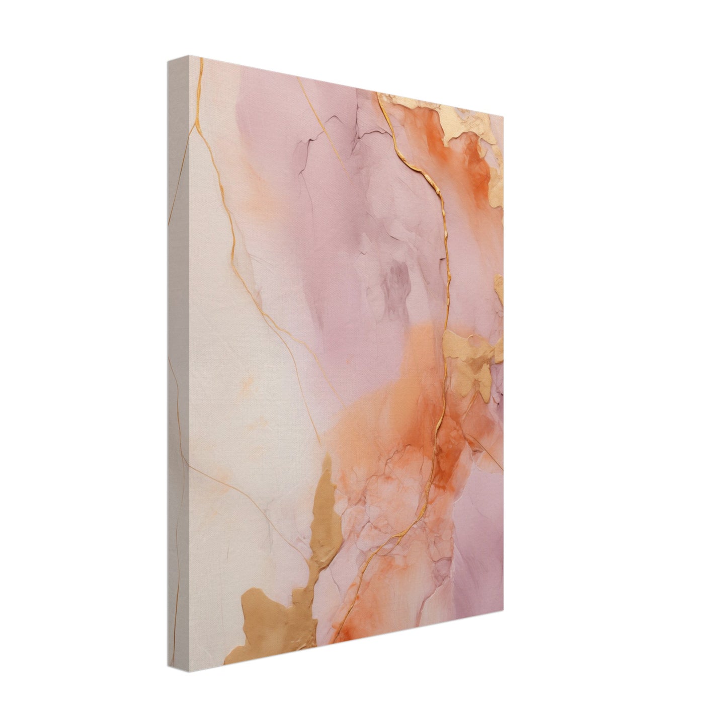 Lila-Gold Impasto Leinwand 30x40 cm - Pixara