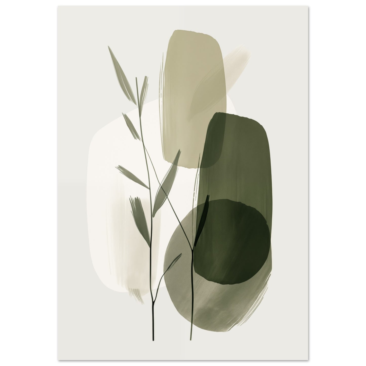 Harmonie des Wachstums Premium Poster auf mattem Papier 21x29.7 cm 8x12" - Pixara