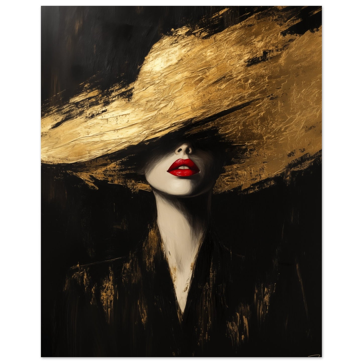 Goldene Eleganz Poster 40x50 cm - Pixara