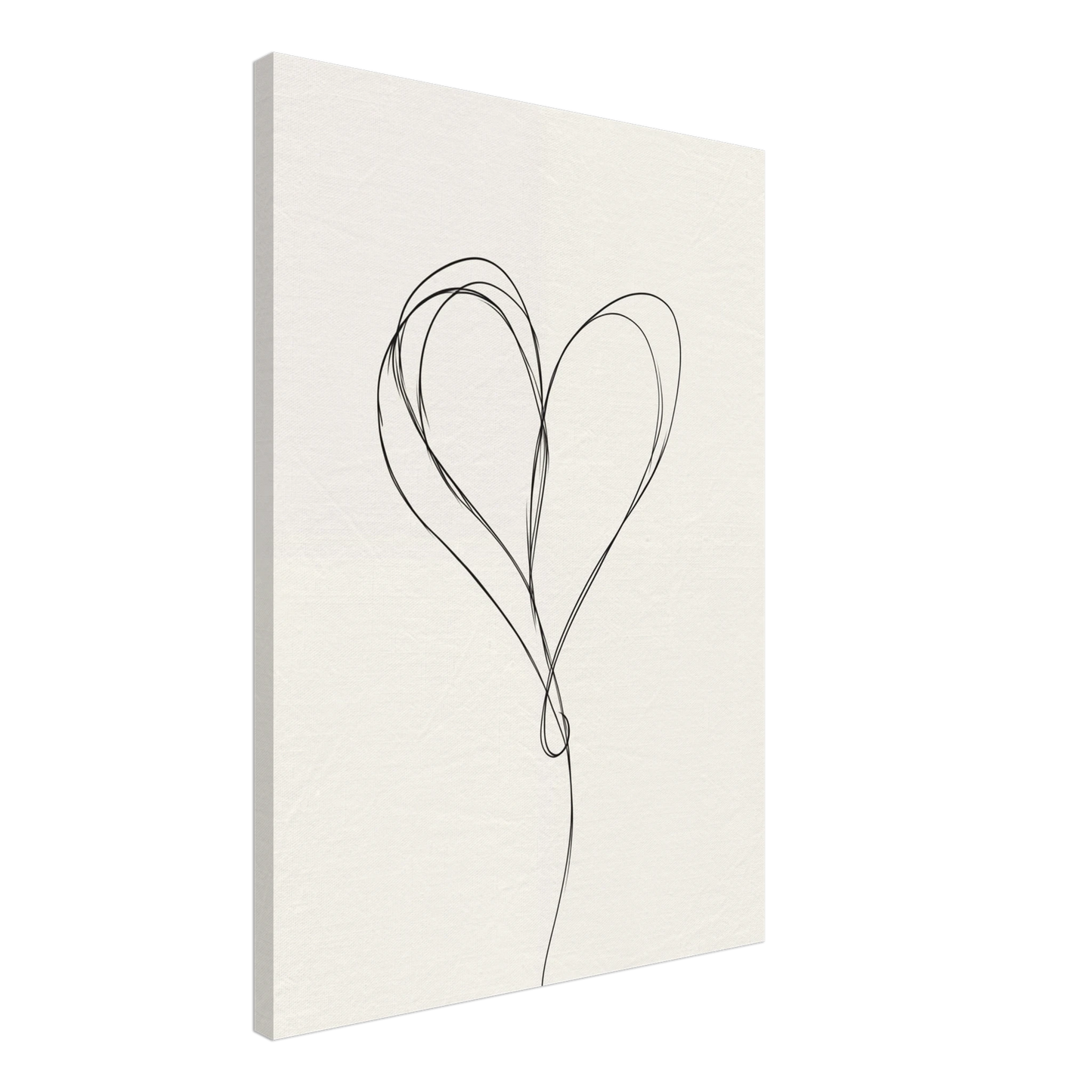 One-Line Love Leinwand 50x70 cm - Pixara