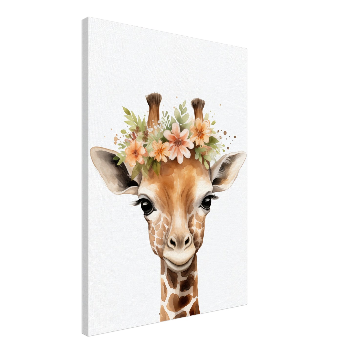 Giraffe "Giselle" Leinwand 50x70 cm - Pixara