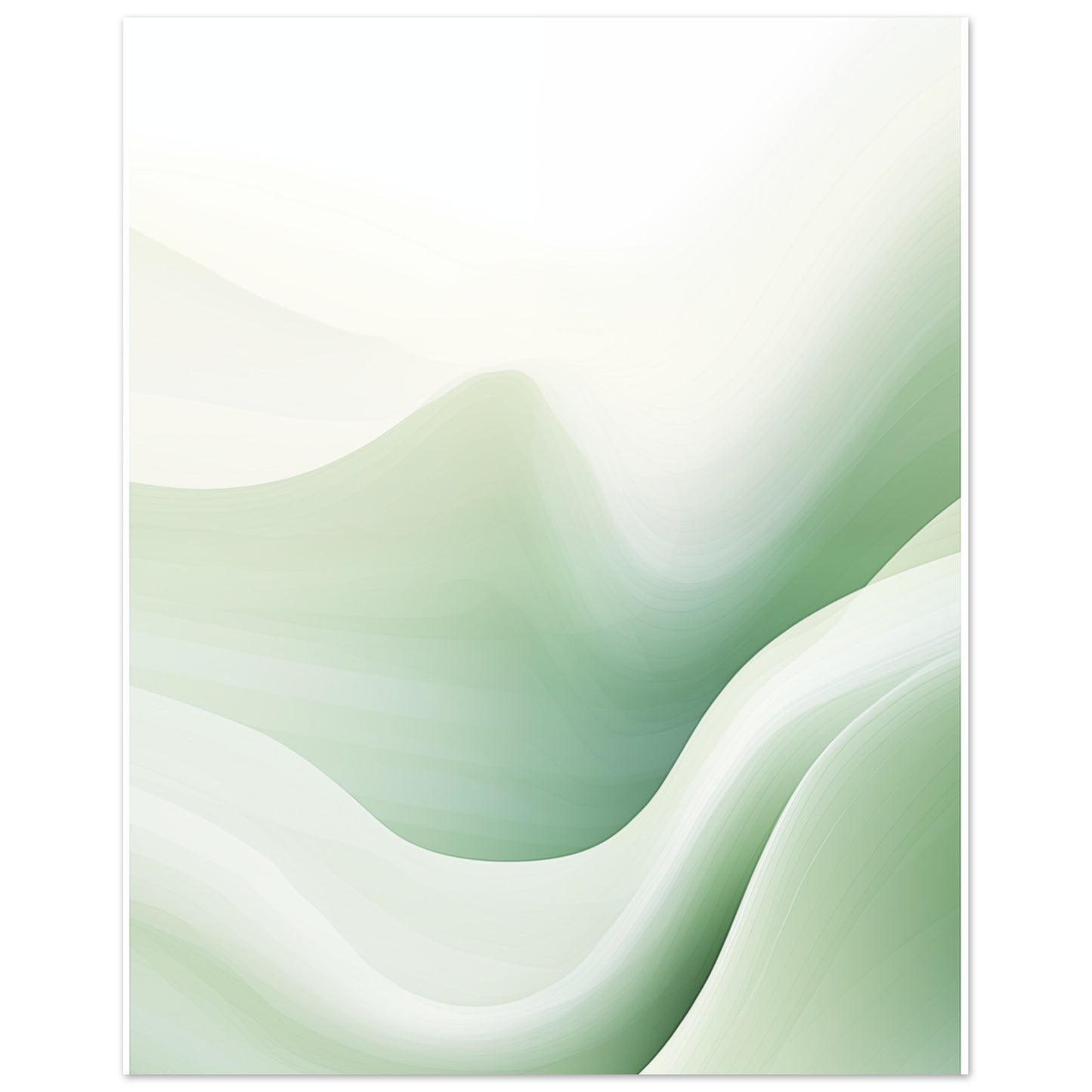 Sanfte Hügel der Stille Poster 20x25 cm - Pixara