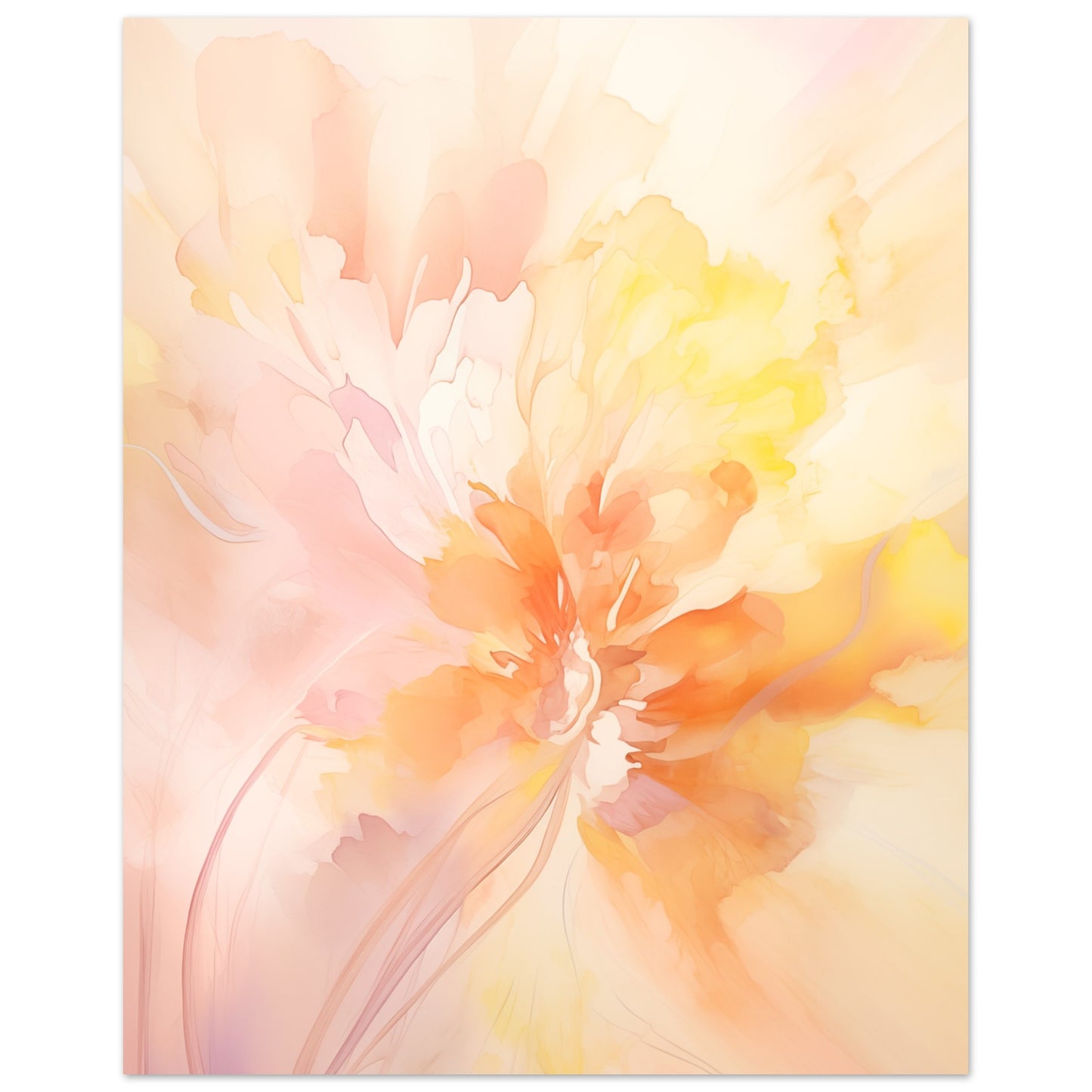 Zarte Entfaltung Poster 20x25 cm - Pixara