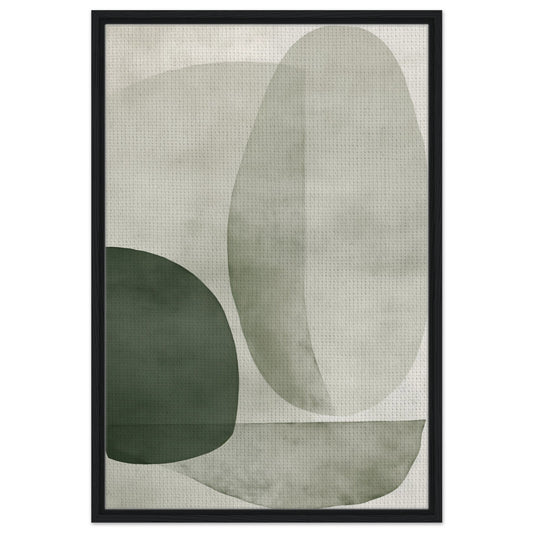 Klare Gedanken | Gerahmte Leinwand 60x90 cm 24x36″ Schwarzer Rahmen - Pixara