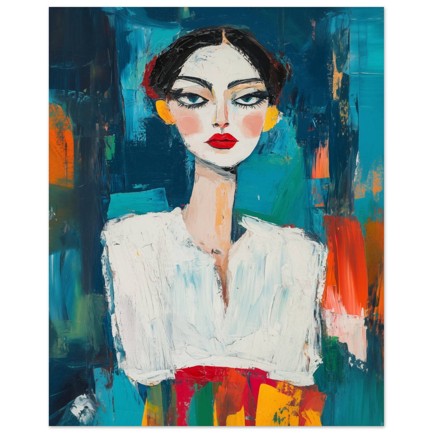 Ausdrucksstarke Eleganz Poster 20x25 cm - Pixara