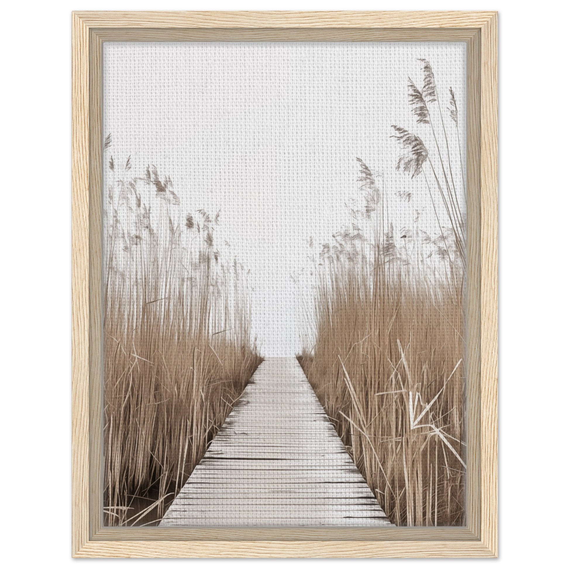Pfad der Ruhe - Gerahmte Leinwand Holzrahmen 30x40 cm - Pixara