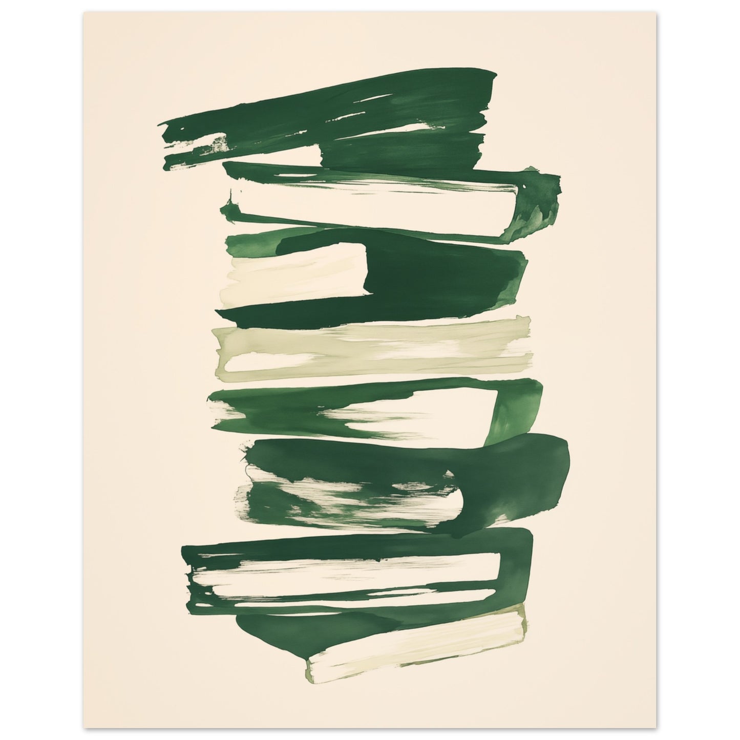 Struktur in Grün – Abstrakte Harmonie Poster 20x25 cm - Pixara