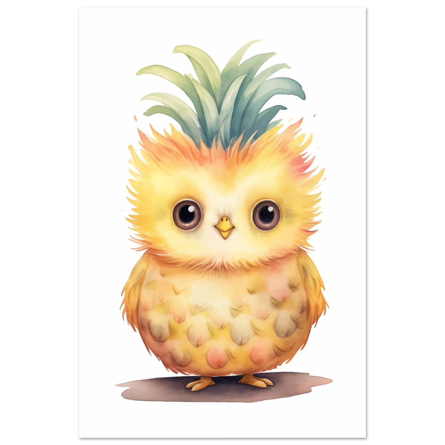 Owly Pine Poster 60x90 cm - Pixara