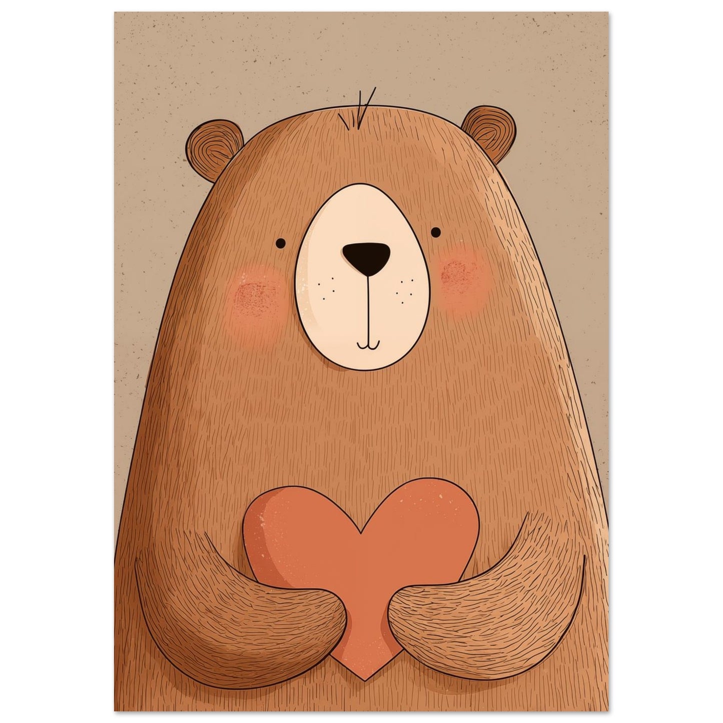 Herzbär 21x29.7 cm - Pixara