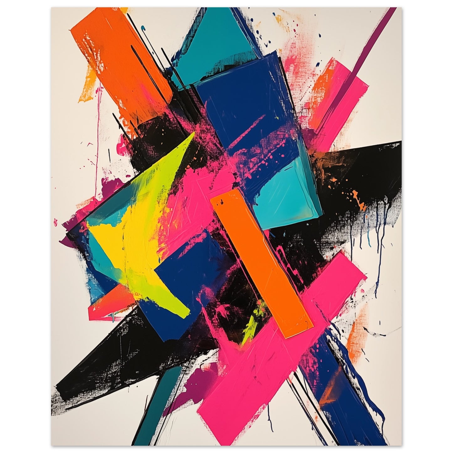 Abstrakte Explosion der Farben Poster 40x50 cm - Pixara